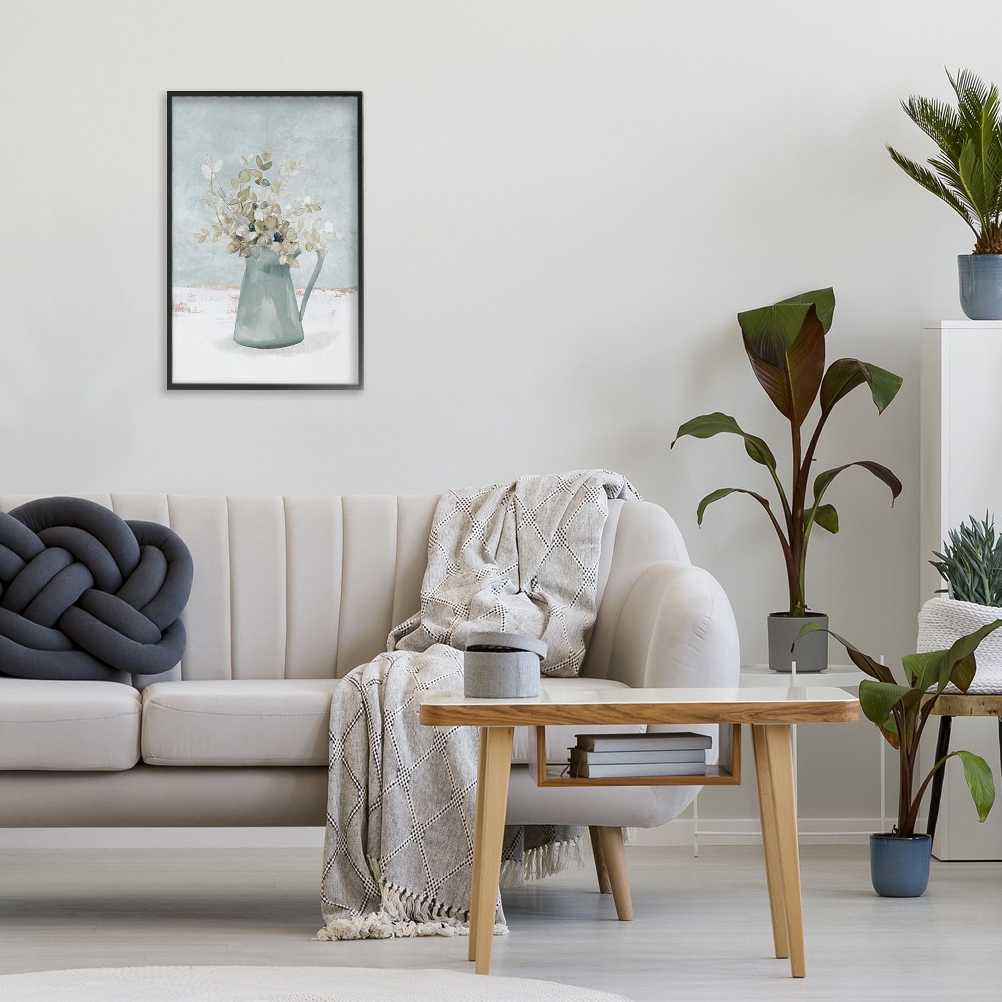 Stupell Industries Blue Botanical Arrangement Black Framed Giclee Art, design by Lanie Loreth