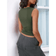 thumbnail image 5 of Chaleco Sin Mangas Sexy de Moda para Mujer Verde M, 5 of 8