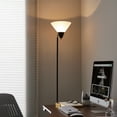 thumbnail image 5 of HonoDing Floor Lamp Standing Light,Pole Lamps for Living Room, Adjustable Head Arcylic Shade Floor Light Black, 5 of 8