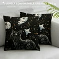 thumbnail image 3 of SHERONV Black and White Striped Sunflower Creative Yellow Decorative Throw Pillow Cover  Throw Pillow Case Cushion Cover Home Décor Sofa Decorative Pillow  20x20in, 3 of 5