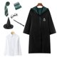 thumbnail image 1 of Conjunto de túnica mágica de Harry Potter - Disfraz de Slytherin de siete piezas Capa para disfraz de cosplay - Niños 145 cm, 1 of 5
