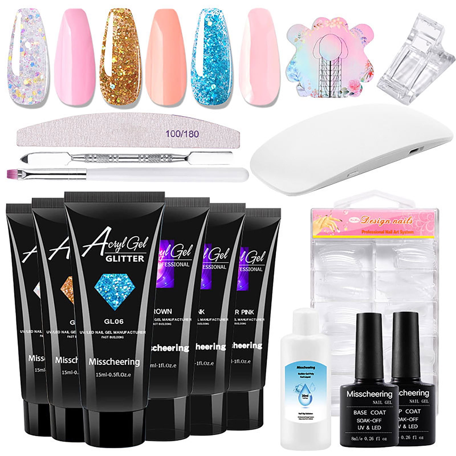 Acrylic Nail Set,Nail Kit for Beginners with Everything,Acrylic Powder and  Liquid Set Can Do All Your Desired Style Nail Art,Mothers Day,Birthday  Gifts for Friends Mom Wife - Walmart.com