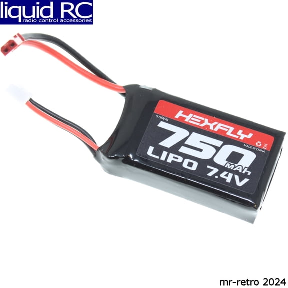 Redcat Racing 31100 2 cell 7.4v 750mah LiPo Battery w/ JST connector (1pc)