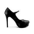 thumbnail image 3 of BLISSFUL STEP Women's Platform Ankle Strap Stiletto High Heel Pumps Black 7.5, 3 of 7