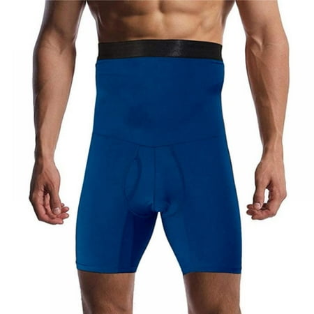 

Men s High-Rise Lengthen Boxer Panties Tummy/Leg Compression Silicone Non-slip Tight-fitting Breathable Open Crotch Un Boyshorts S-6XL