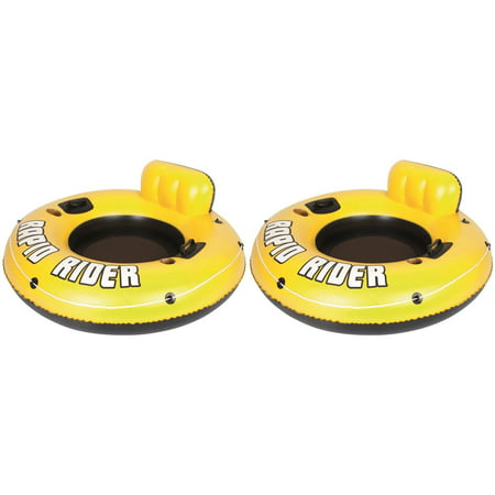 2-Pack Rapid Rider 53-Inch Raft Tubes With Handles/Cup Holders, Enjoy some time at the pool, lake, or river floating around on the Rapid Riders from Bestway By (Best Way To Remove Tape From Skin)