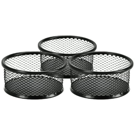 ACDANC 3 Pcs Paper Clip Storage Bucket Bracket Bobby Pin Holder Desk Organizer Cup