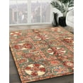 thumbnail image 3 of Ahgly Company Machine Washable Indoor Rectangle Abstract Chestnut Red Area Rugs, 3' x 5', 3 of 7