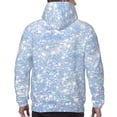thumbnail image 7 of Sikiie White Bule Glitter Men's Hoodie, Essentials Hoodie, Sweatshirt, Pullover Hooded Sweatshirt for Men-4X-Large, 7 of 7