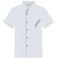 thumbnail image 1 of Unisex Short Long Sleeve Chef Jacket Coat Hotel Kitchen Service Uniform Workwear, 1 of 4