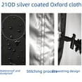 thumbnail image 4 of 7/8/9ft Pool Table Cover Furniture Rain Cover UV Silver Pool Table Cover, Pool Table Waterproof Cover Snooker Pool Table, 4 of 5