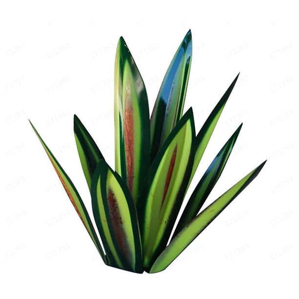 Escultura De Decoración Artística De Jardín De Plantas De Agave De Metal A Prueba De Agua, Escultura Rústica De Tequila A Prueba De Herrumbre Para Jardines, Patios, Estanques Serendint HA036226-00