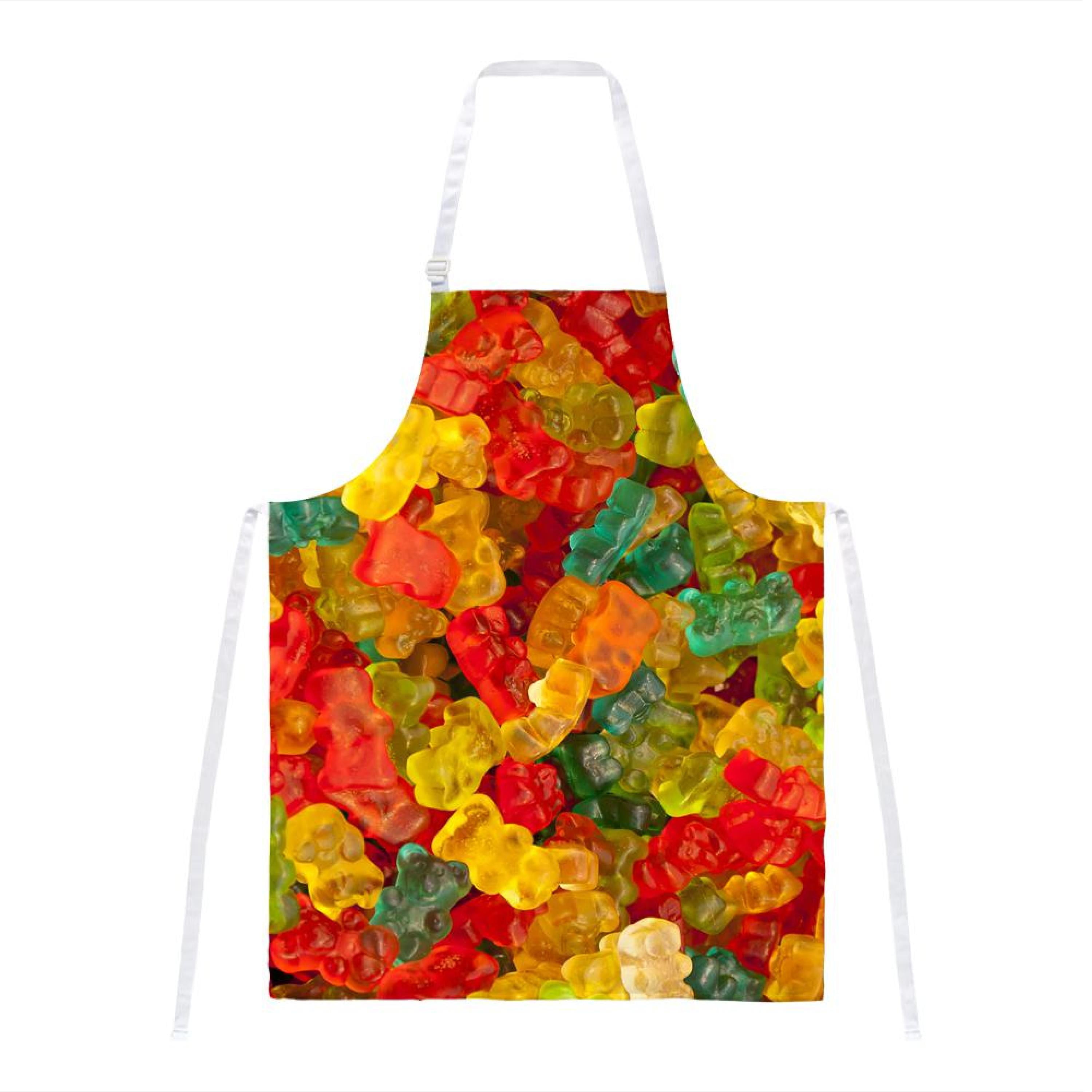 Candy Gummy Bears All Over Apron by