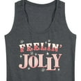 thumbnail image 3 of Instant Message - Christmas - Feelin' Jolly - Women's Racerback Tank Top, 3 of 6