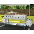 thumbnail image 5 of 60 in. Commercial Mobile Outdoor Propane Gas Grill, ETL Listed in Stainless-Steel (KM-CGM-60), 5 of 11