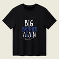thumbnail image 5 of BOOMNY Baby Boys Short Sleeve T-Shirts Crew Neck Big Bro Letter Graphic Tee Tops for Boy Soft Dailywear, 5 of 5