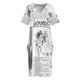 thumbnail image 4 of Vestido de noche holgado con bolsillos para mujer vestido de "s" con páginas de orgullo y premamá, 4 of 7