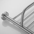 thumbnail image 4 of 1pc Hotel Bathroom Wall Mounted Towel Rack Double Towel Rack Shelf, 4 of 5