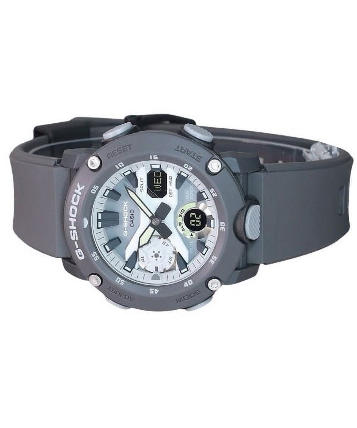 Casio G-Shock Hidden Glow Series Analog Digital Resin Strap Grey Dial Quartz GA-2000HD-8A 200M Men's Watch