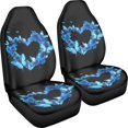 thumbnail image 3 of XYZCANDO Blue Heart Butterfly Pattern Vehicle Seat Covers Removable Non Slip Car Seat Cover Front Car Seat car Front Seats, Thick Stretchy Auto Truck, 3 of 10