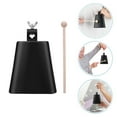 thumbnail image 4 of Dsseng 1 Set Metal Cowbell with Wooden Drumstick Percussion Tool Small Cow Bell Stick, 4 of 7