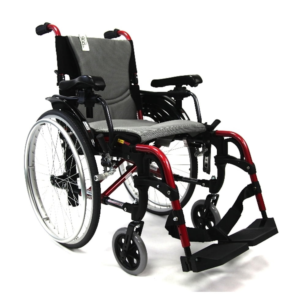 pink lightweight wheelchair