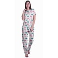 thumbnail image 1 of Moomaya Womens Printed Tee and Pajama Set PJs,Short Sleeve Sleepwear Nightwear Loungewear S-XXL, 1 of 7
