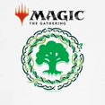 thumbnail image 3 of CafePress - Magic Green Mana Symbol T Shirt - 100% Cotton Ringed T-Shirt, 3 of 4