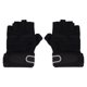 thumbnail image 2 of Levantamiento de pesas Guantes de gimnasio Entrenamiento Fitness Muñequera Entrenamiento Ejercicio Deportes (Negro, L), 2 of 8