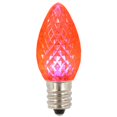 thumbnail image 1 of C7 Transparent Faceted LED Pink Twinkle Replacement Bulb -Case of  25, 1 of 1