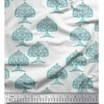 thumbnail image 1 of Soimoi Rayon Fabric Tree Block Decor Fabric Printed Yard 56 Inch Wide, 1 of 1