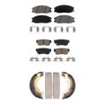 thumbnail image 1 of Transit Auto Front Rear Ceramic Brake Pads and Parking Shoes Kit for Car 2001-2006 Hyundai Santa Fe KCN-100156, 1 of 11