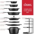 thumbnail image 5 of Cuisinel 11-Piece Cast Iron Cookware Set Complete Pre-Seasoned Pan and Accessories Kit, 5 of 6