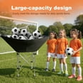 thumbnail image 4 of golytefs Collapsible Volleyball Wheeled Cart with Wheels Rolling Ball Storage Cart Volleyball Training Equipment Ball Holder for Easy Storage And Transport, 4 of 9