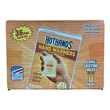 HotHands TWTRAY36CT Air Activated Disposable Hand Warmers 36 Pair - 8 Hour Heat