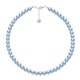 thumbnail image 1 of Collar Perlas de Cristal Austriacas Zvezda Plata 0.925 Mujer azul Unitalla, 1 of 4