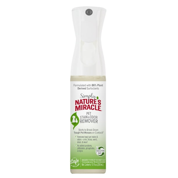 Quitamanchas y olores para mascotas Nature's Miracle en aerosol 298 ml