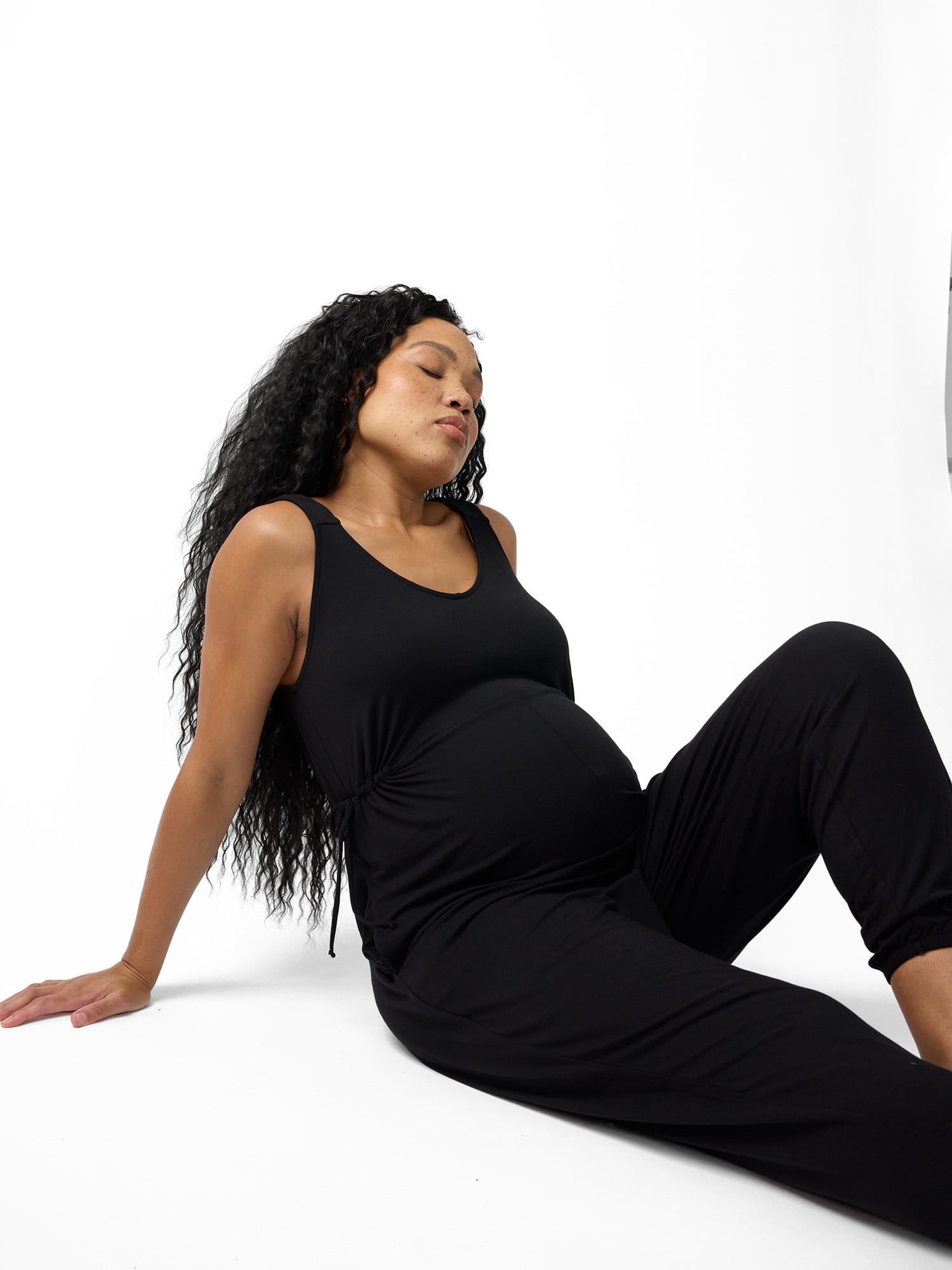 Ingrid & Isabel For Every Belly Women's Maternity Sleeveless Knit Leisure Jumpsuit, Sizes S-XXL