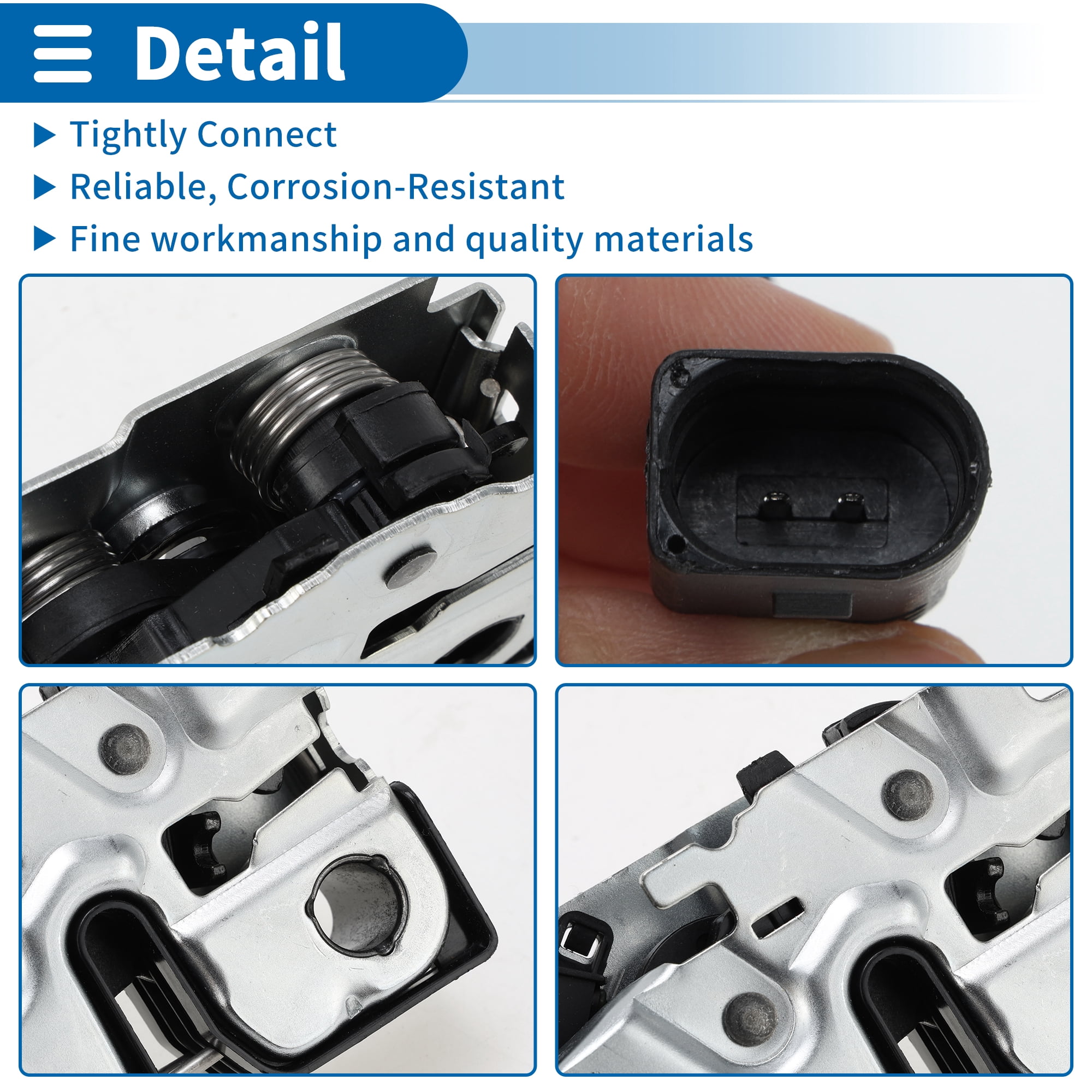 Unique Bargains Hood Latch Assembly for Volkswagen Tiguan 2008-2018 Engine Hood Lock