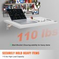 thumbnail image 3 of VEVOR Wall Mounted Floating Folding Table Laptop Desk Home Office 31.5x15.75 in, 3 of 9