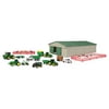 John Deere Die-Cast Farm Toy 70 Piece Value Playset - Includes Machine Shed, Toy Vehicles and Toy Animals