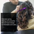 thumbnail image 1 of 12unids Pinzas para el Cabello Duckbill Salon Profesional Clips de Acero Inoxidable Horquilla Herramientas de Peluquería para Estilizar y Seccionar, duraderos, antideslizantes (Púrpura) EOTVIA NO, 1 of 5
