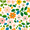 Retro Orange Floral, variant on FORMRS 1-Subject Spiral Notebook 8" x 5" College Ruled 60 Refillable Sheet A5 Hard Cover, Retro Green Stars