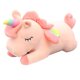 thumbnail image 1 of Peluche con forma de caballo unicornio rosa de 40 cm en algodón y felpa, 1 of 1