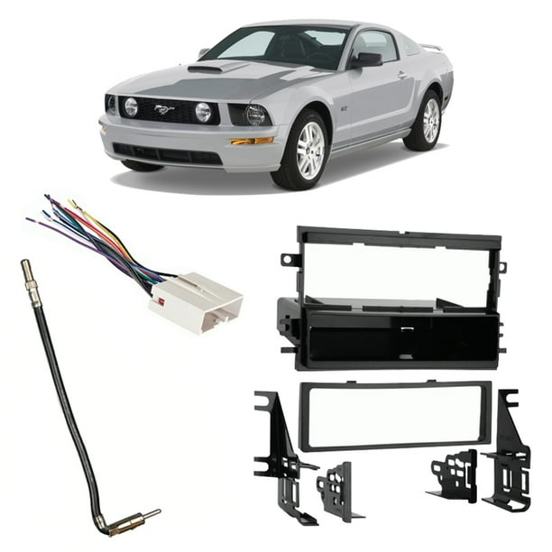 Fits Ford Mustang 20072008 Single DIN Stereo Harness Radio Install