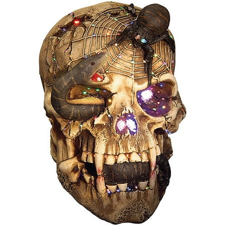 Halloween Snake Eyed Fiber Optic Skull