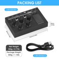thumbnail image 2 of Douk Audio MX5 4 Channel Audio Mixer 4-CH Line-Mixing Mono Stereo Ultra Low-Noise LED Level Meter, 2 of 7