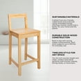 thumbnail image 4 of Mainstays 2-Pack 24" Counter Height Wood Bar Stools with Back, Pine, 4 of 12