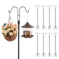 thumbnail image 1 of VEVOR Double Shepherds Hook 8 Pack 60 Inch Heavy Duty Bird Feeder Pole, 1 of 9