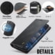 thumbnail image 5 of CaseMe Cartera for iPhone 13 Compatible con Magsafe, 2 en 1 de Piel Sintética [Bloqueo RFID] Soporte para Tarjeta con Tapa a Prueba de Golpes Cubierta Magnética Desmontable for iPhone 13 6.1", Negro, 5 of 10